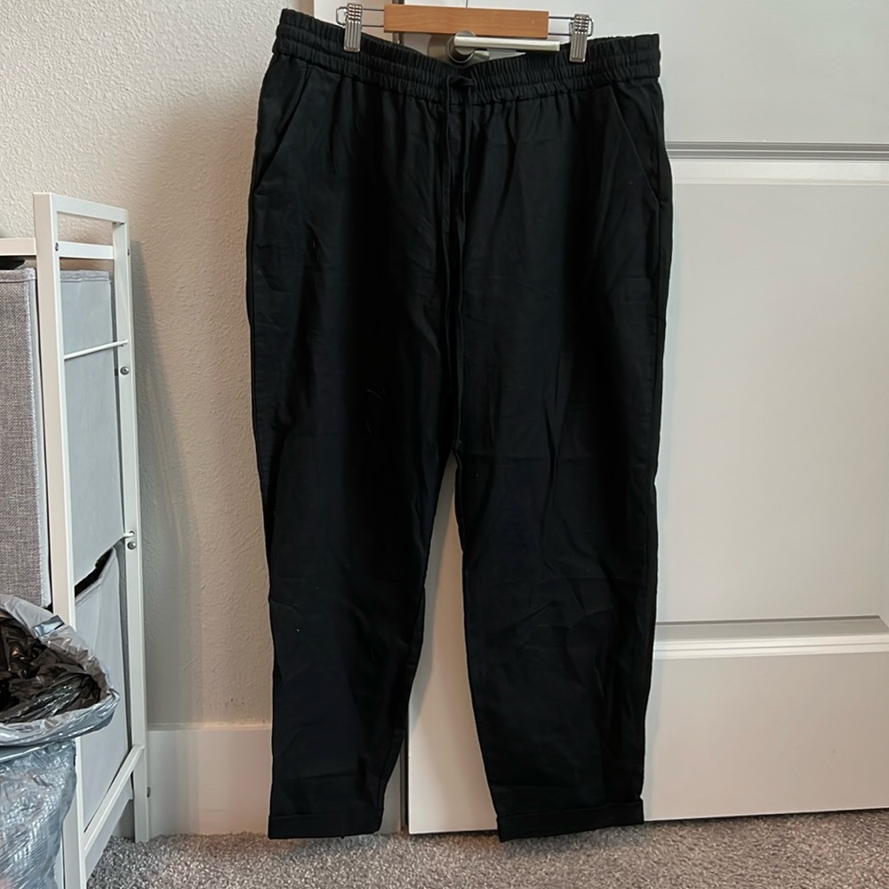 NEW Jcrew size 14 linen/cotton cuff bottom pants